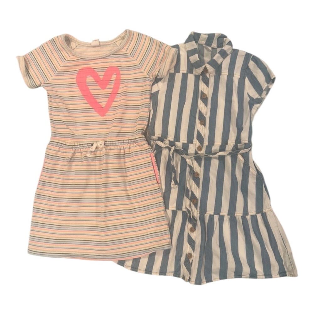 Striped Dress Bundle - Girls Size Large (10/12)